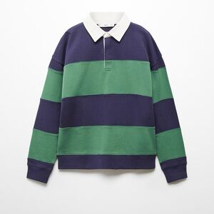 Mango Striped Polo Shirt